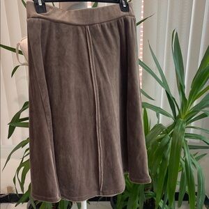 NWOT  Brown velour Skirt for girls size 16 EXTREMELY SOFT
